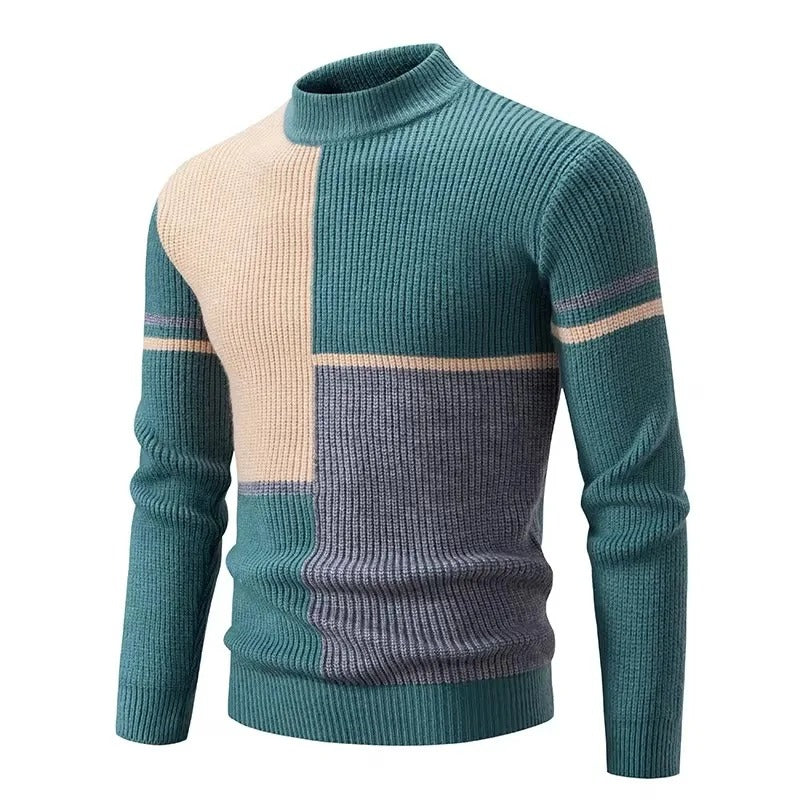 Varm strikket sweater til mænd