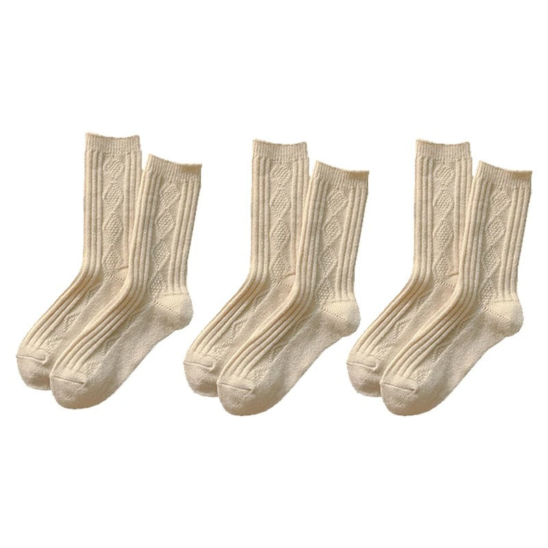 3 par/sæt Cashmere-uldsokker til kvinder