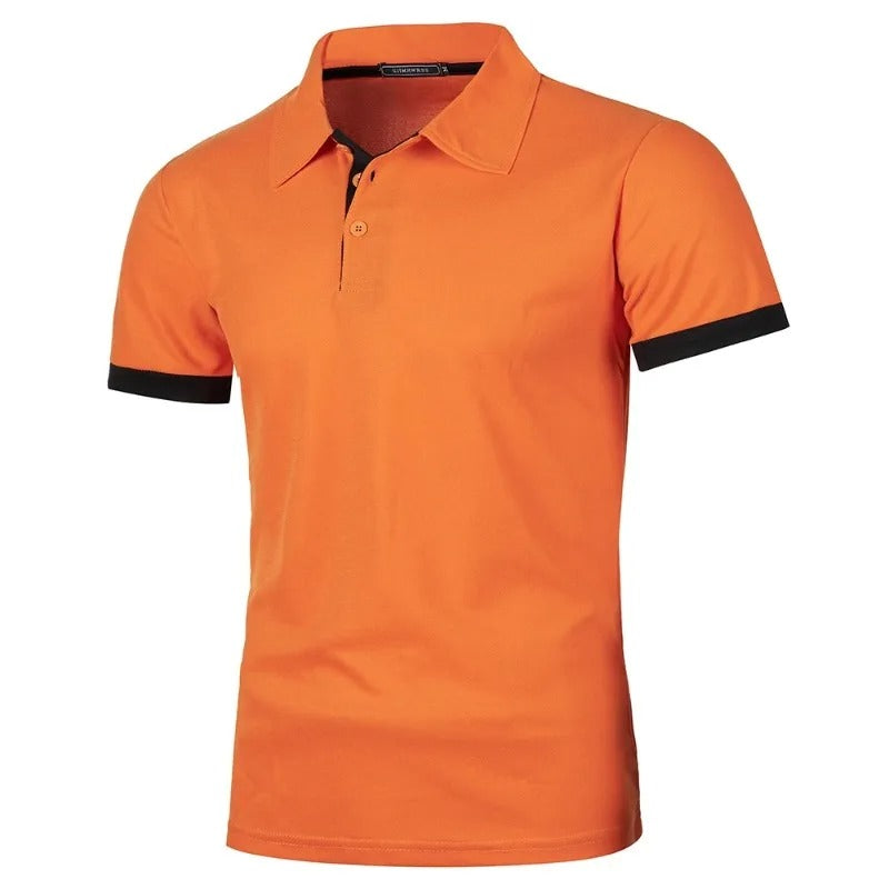 Herre polo med korte ærmer