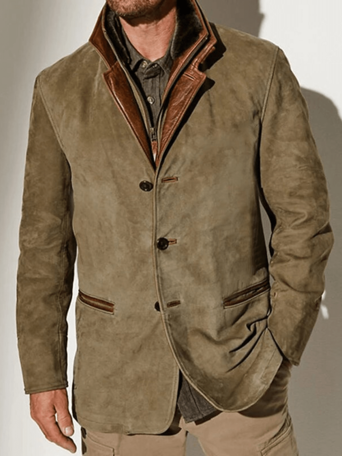 Vern Herrejakke – Elegant & Holdbar Vintage Læderjakke med Tidøst Stil