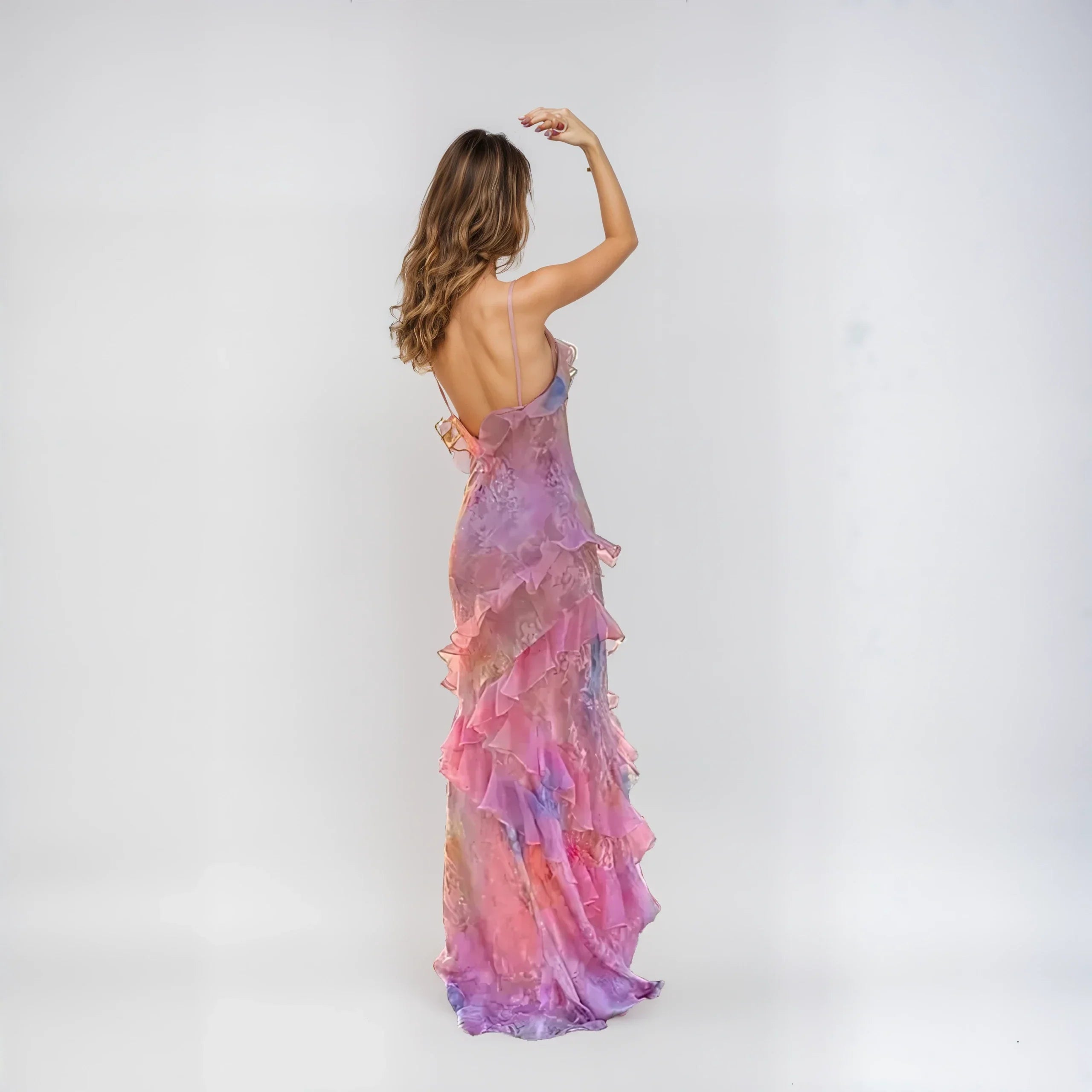 Kvinders Lange Kjole Pastel Mesh Romantisk Let Sommerkjole