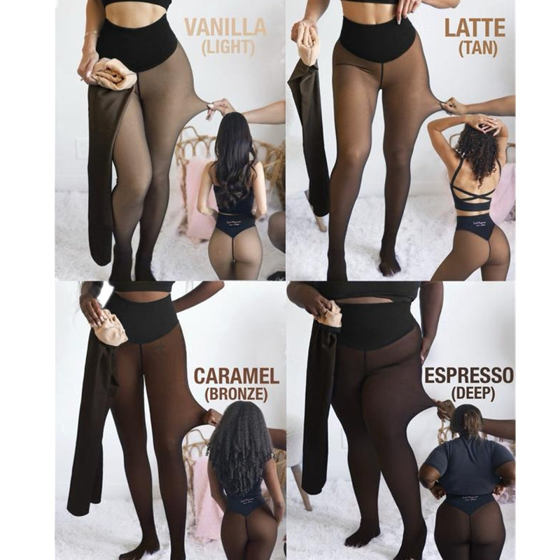 ThermoCurve | Original Fleeceforede Leggings Talje Bestemmende Varm Slank
