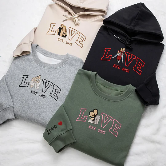 LoveSweater | Jullie Liefde Borduurwerk Draagbare Mode voor Elke Dag
