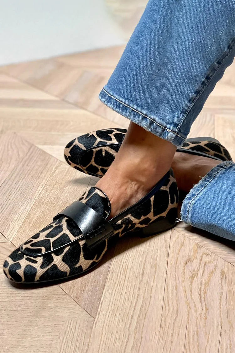 DYREPRINT LOAFER MED ELEGANT DETALJE