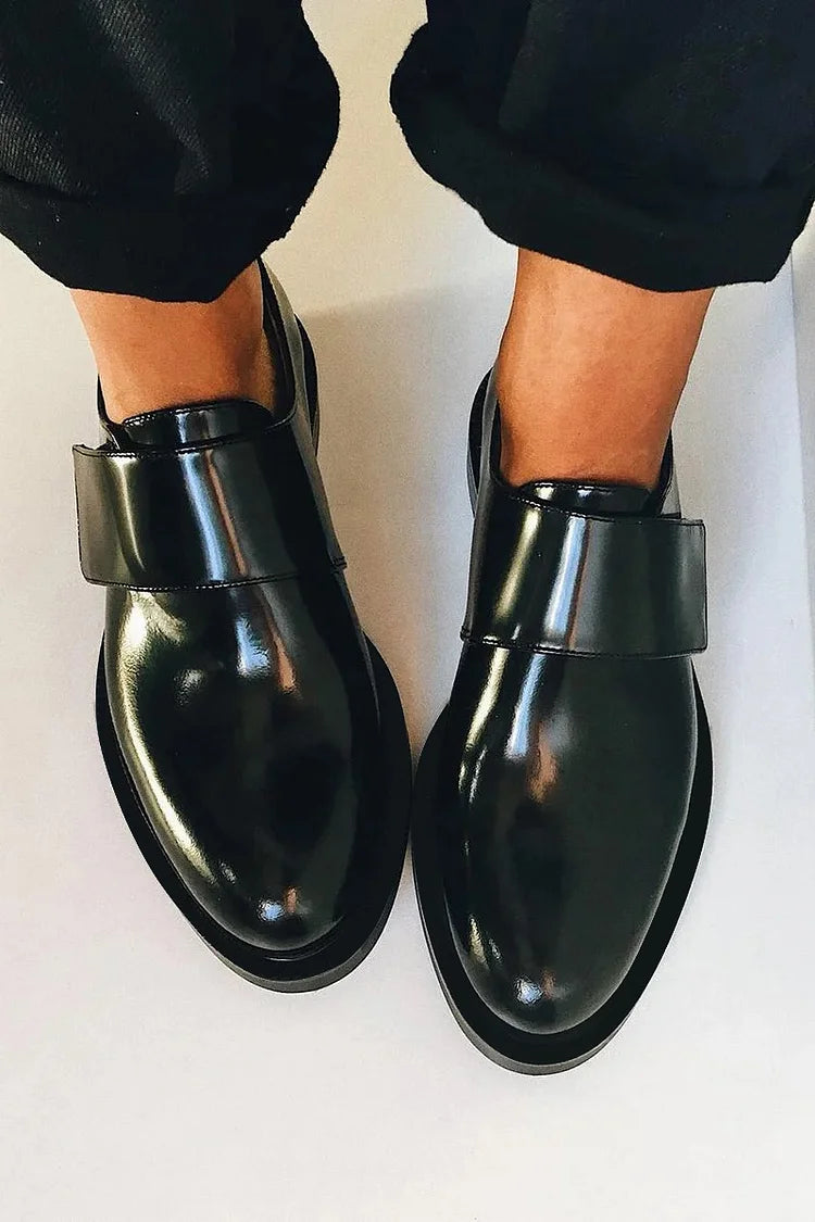POLERET STRAP LOAFERS