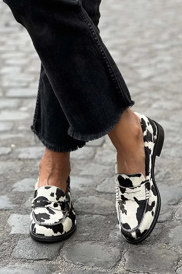 KØER-PRINT LOAFERS