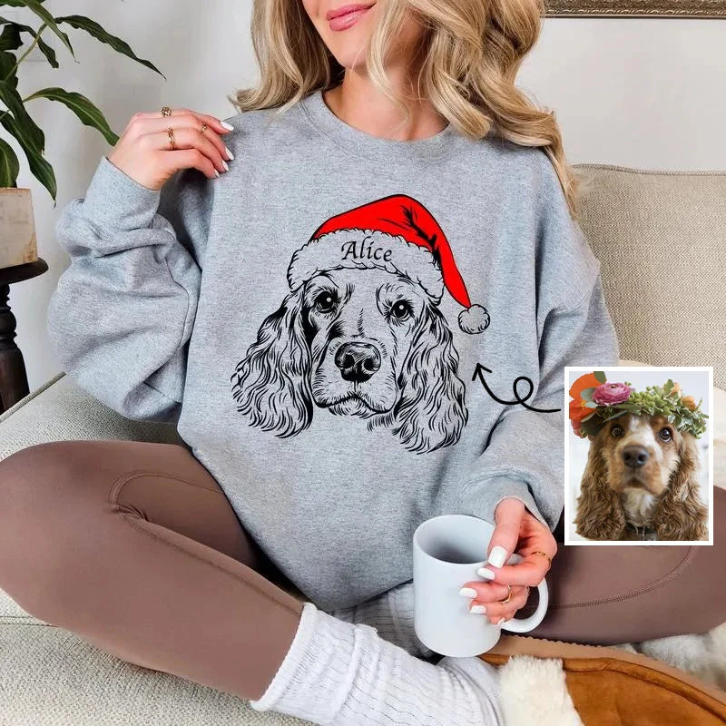 SantaPaws | En personliggjort julesweater med dit kæledyr på