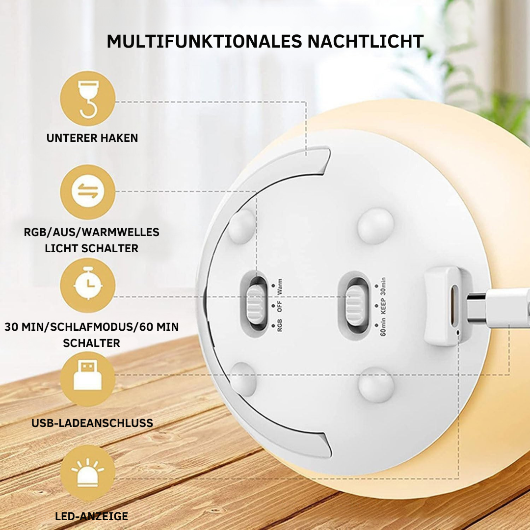 Stilllicht | BPA-fri Silikone | Øjenvenlig
