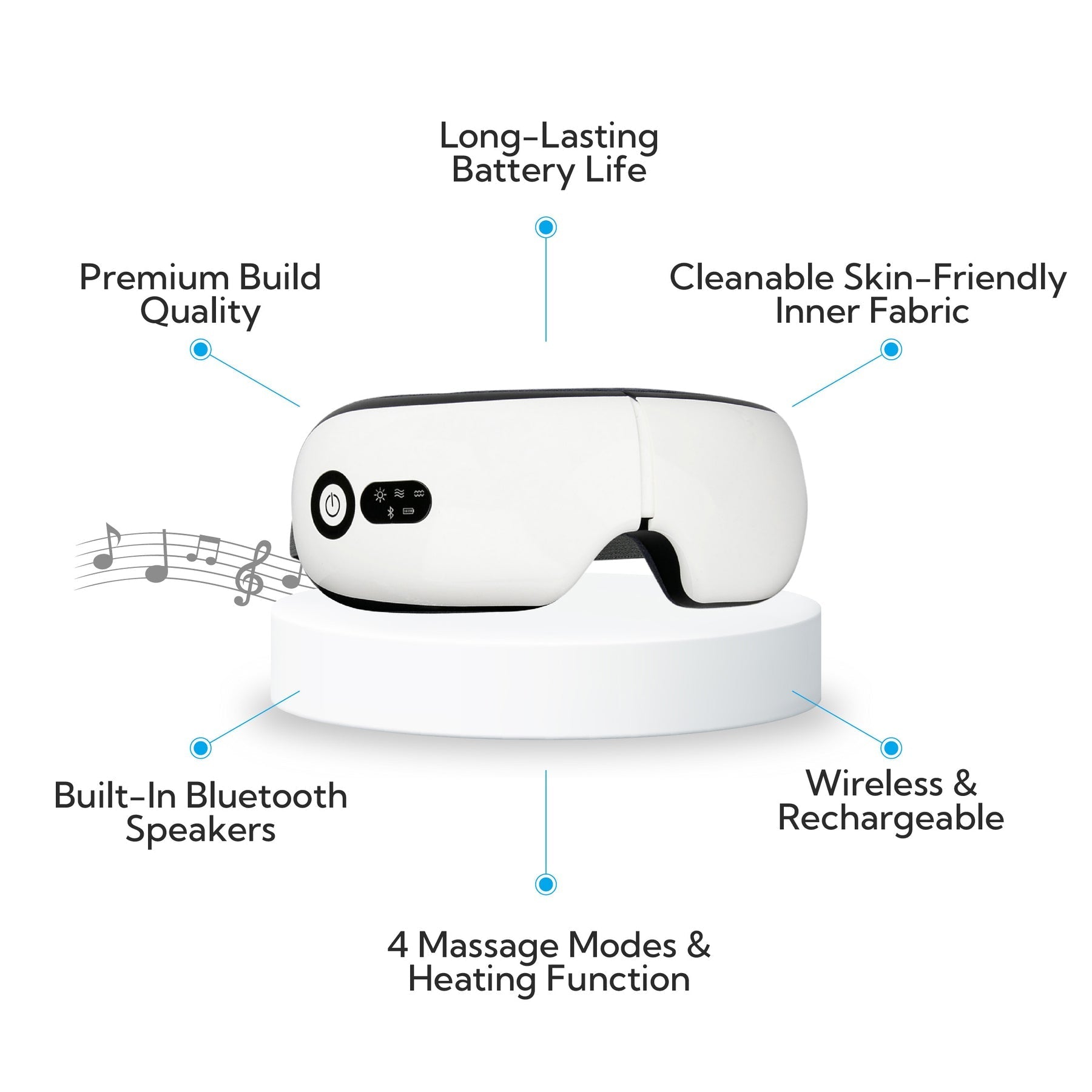 RelaxVision Smart Øjemassager | Ultimativ afslapning lige ved hånden-zarada.dk