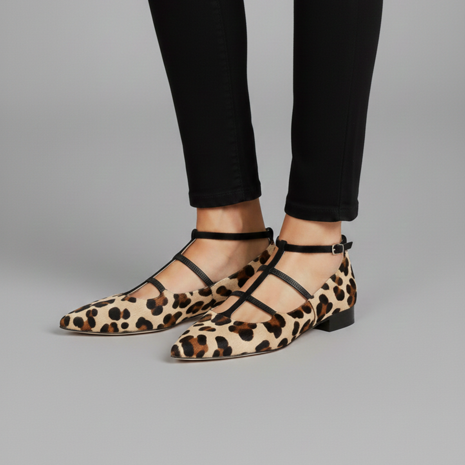 Leopardrem Sandaler | Elegant Leopard stil