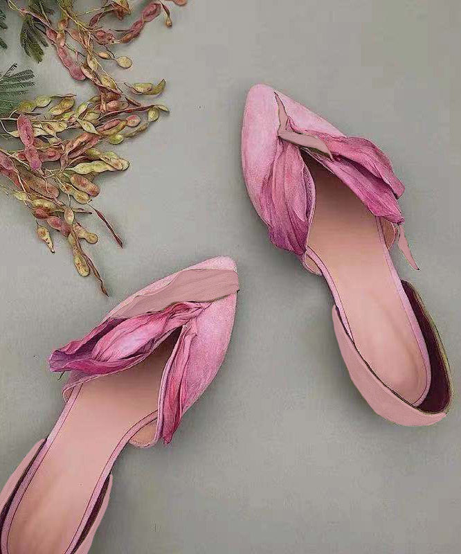 BloesemStap Dame Sko – Elegante Flats med Florale Detaljer