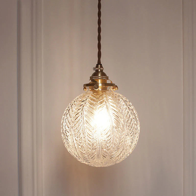 GlowSphere – Vintage glas-kugle pendellampe