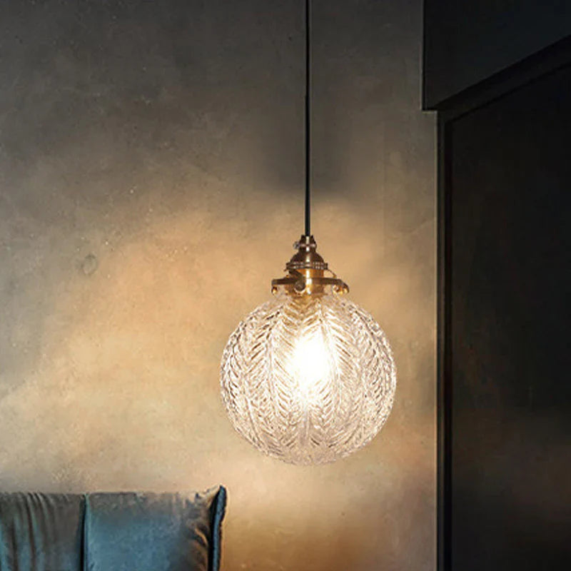 GlowSphere – Vintage glas-kugle pendellampe