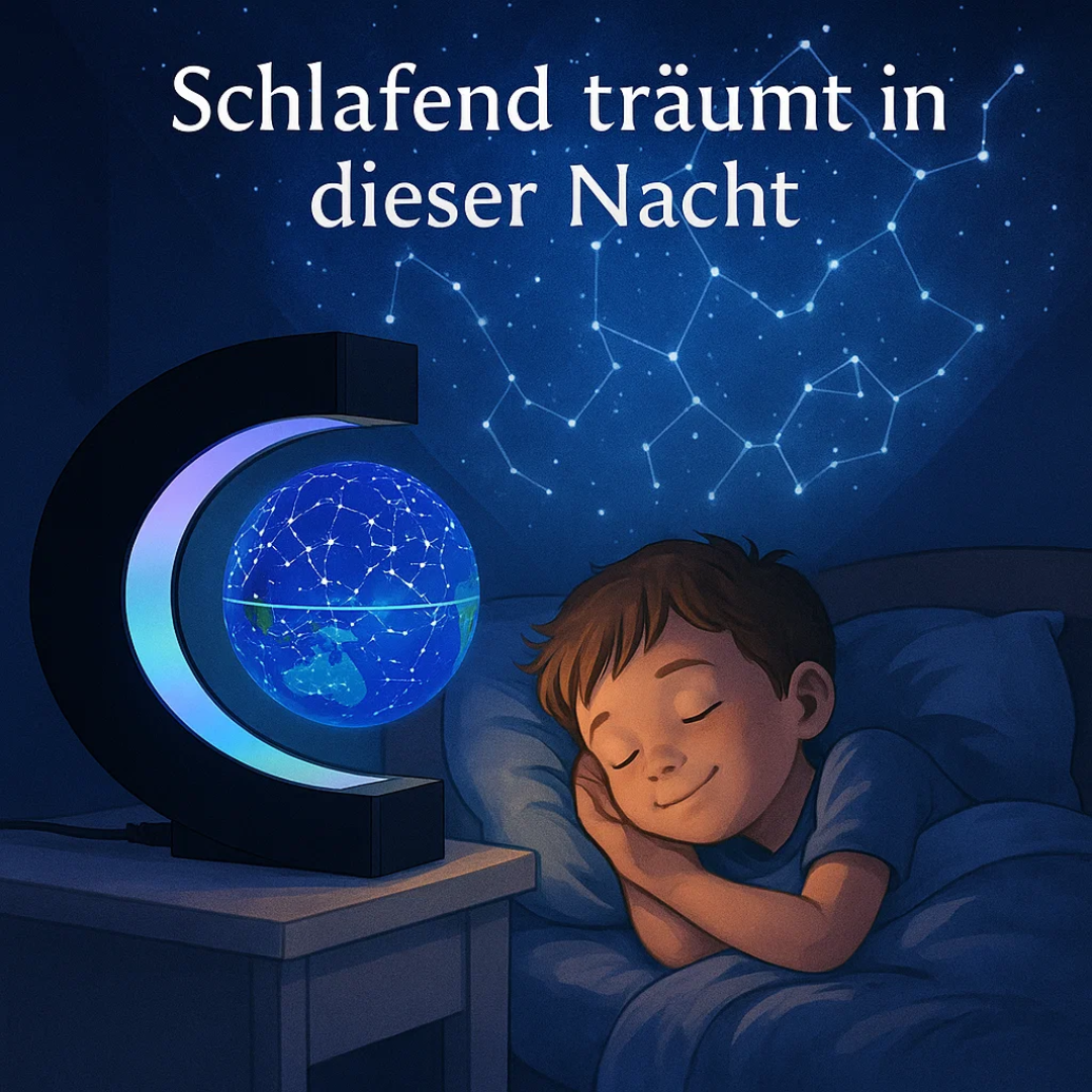 AstroGlobe LED Verdensbold – Svævende Globe Lampe med Magnetisk Ophæng