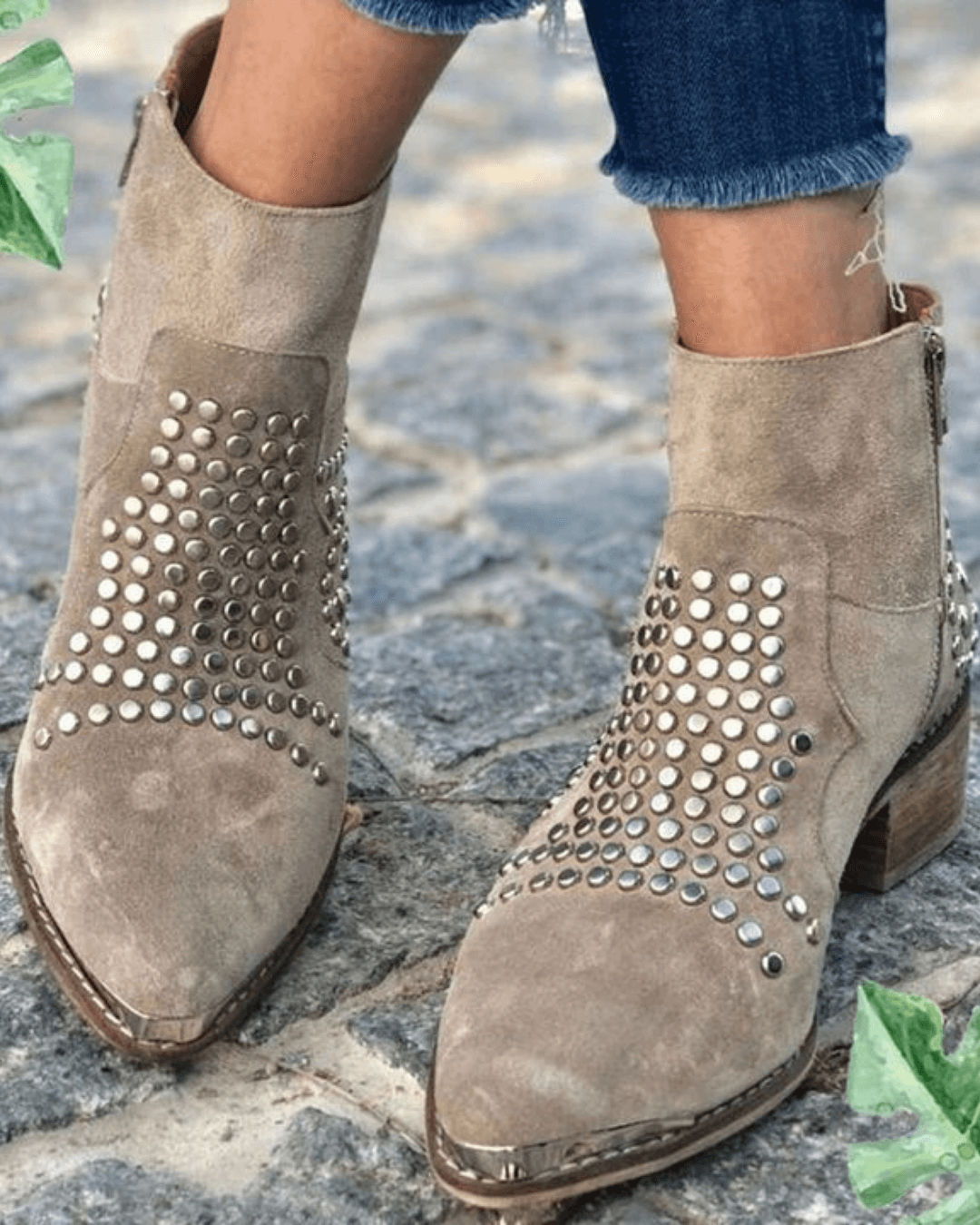 ANKLE STØVLER MED STUDS