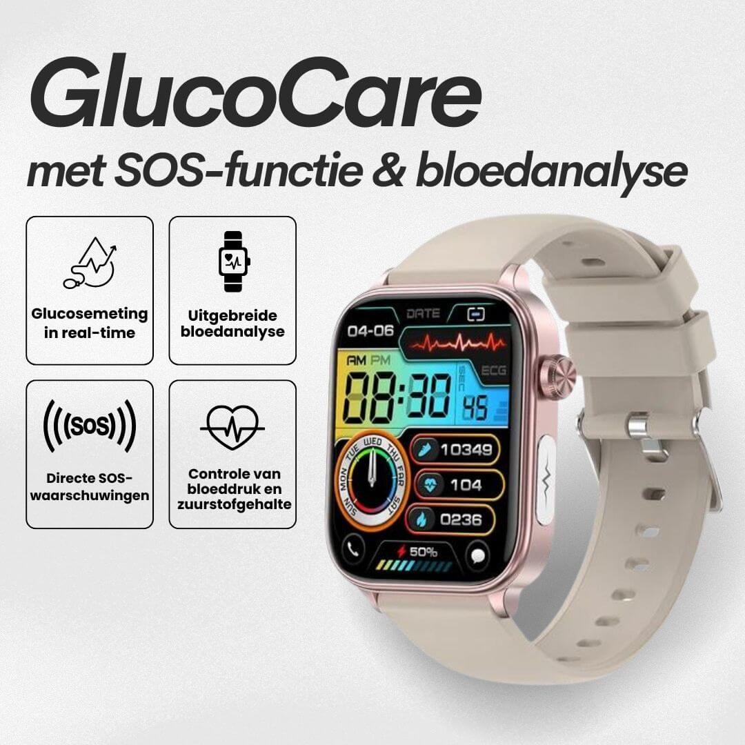 GlucoCare SOS - med SOS-funktion inkl. faldregistrering og certificeret blodsukkermåling (2025) - Original