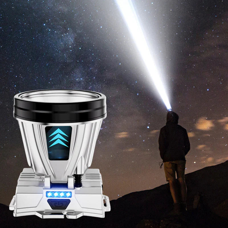 LuxeBeam LED Hovedlampe | Lys din vej med en ultra klar og holdbar lyskilde til natlige eventyr.-zarada.dk