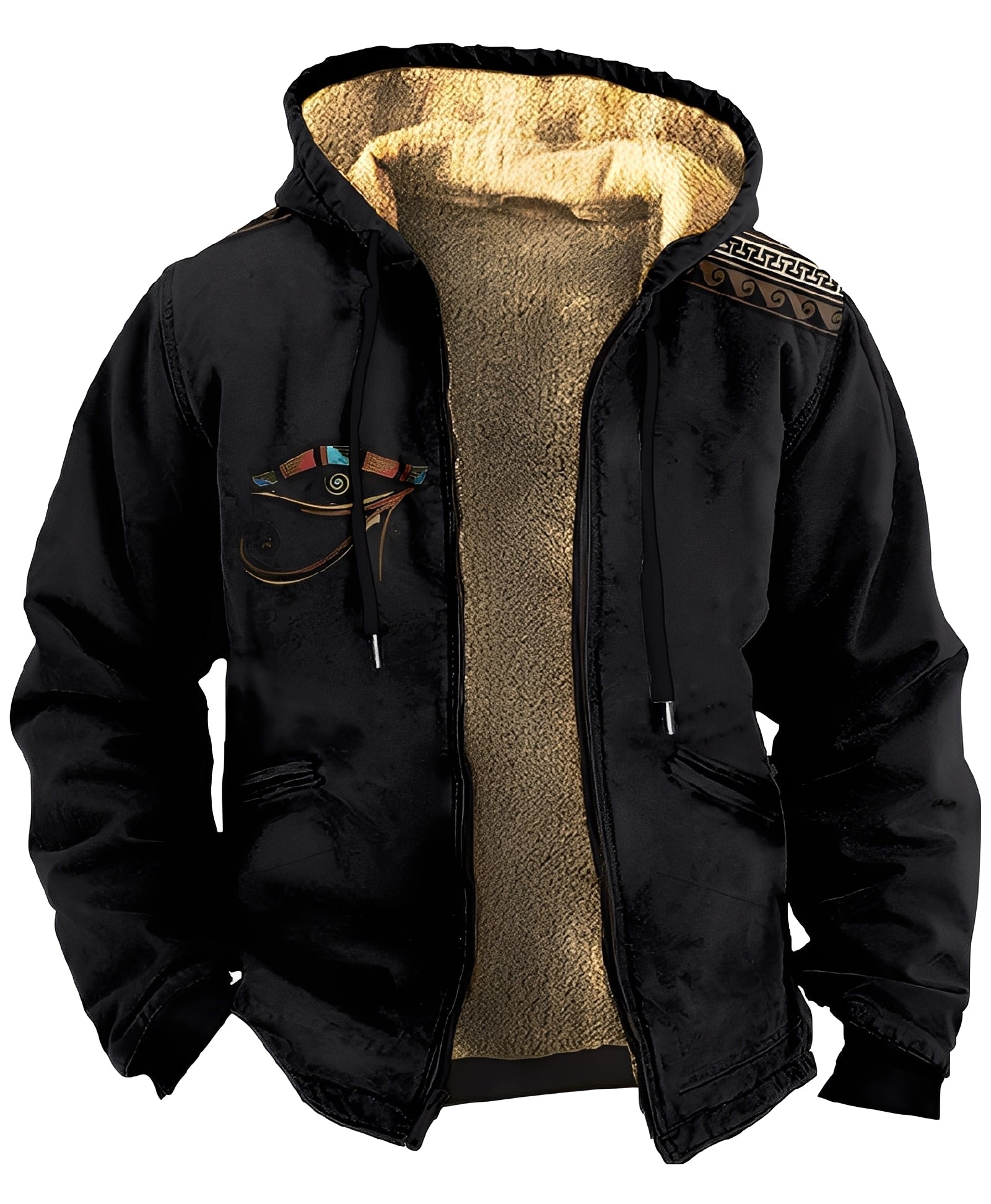 Mervin Herre Vest – Farveblok Hoodie i Blødt & Åndbart Stof