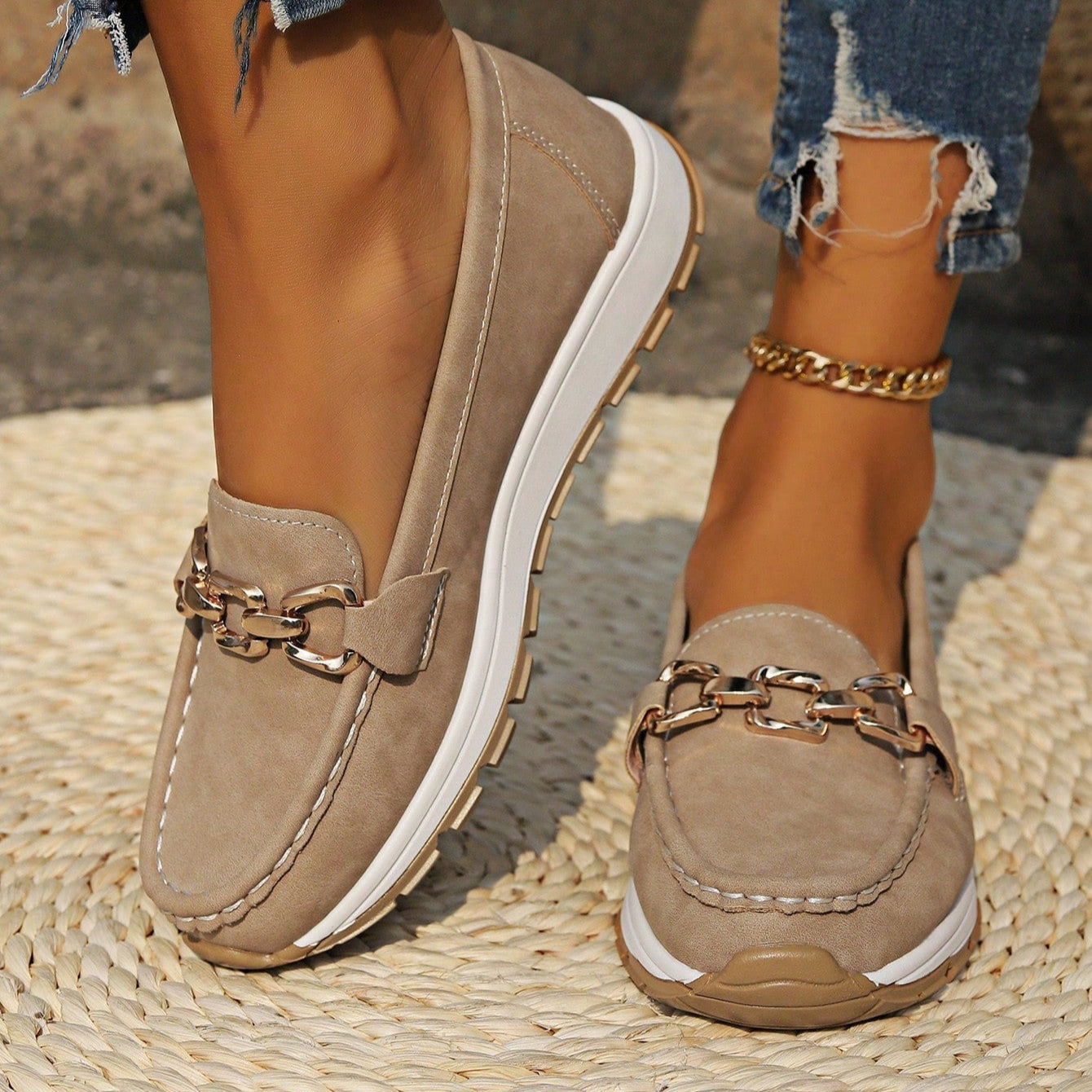 Ella - Flade Spænde Loafers