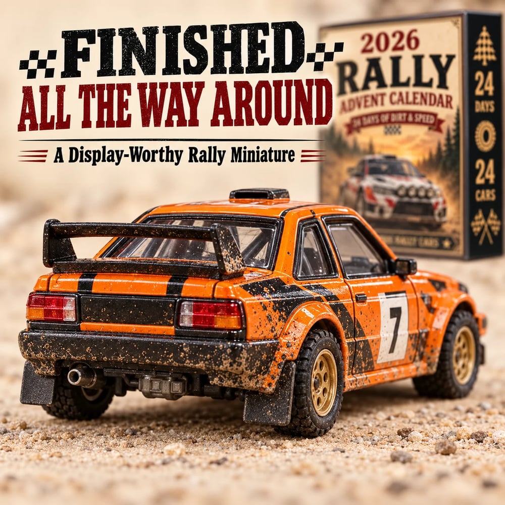 Rally Adventskalender 2026 – 24 Dagar Fulla av Rallybilar att Samla