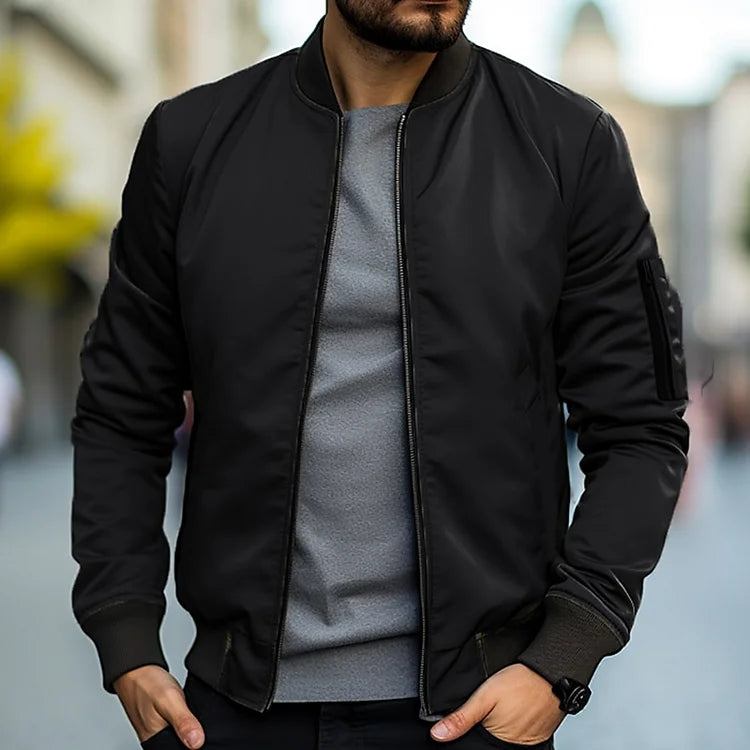 Linus Blouson til Mænd – Letvægts efterårs streetwear med opretstående krave