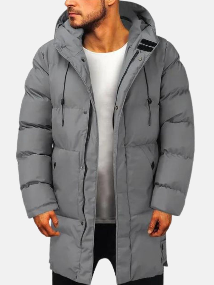 Cassius Herre Parka – Isolerende Polstring, Holdbart Nylon & Moderne Stil
