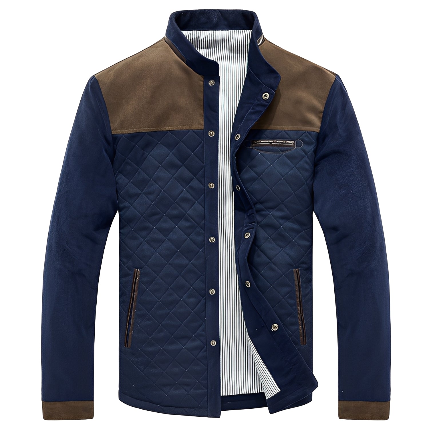 Ythan Veste Patchwork til Mænd – Moderne og Elegant Frakke i Premium Stof med Nutidigt Design
