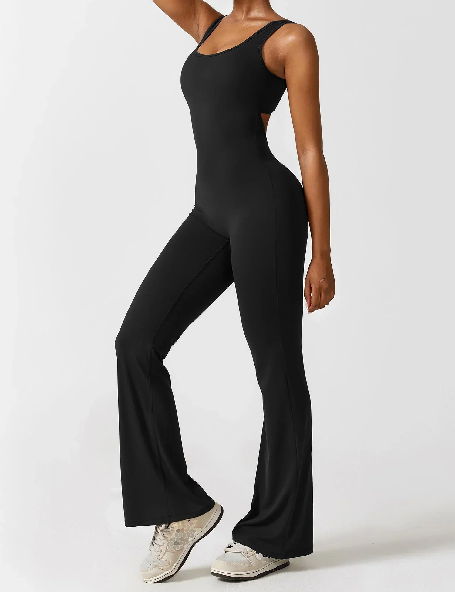 Kyliams | Tætsiddende jumpsuit med brede ben-zarada.dk