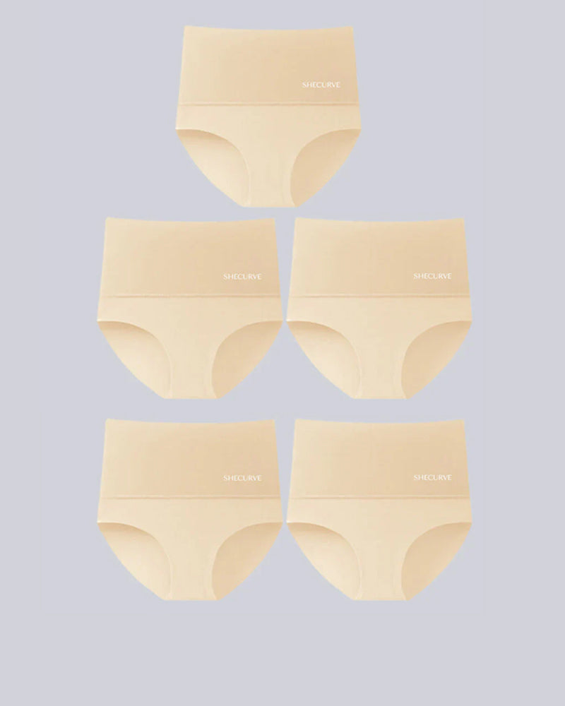 LuxeSilhouette 5-Pack Høj Talje Trusser | Perfekt mavekontrol for en slankere figur-zarada.dk
