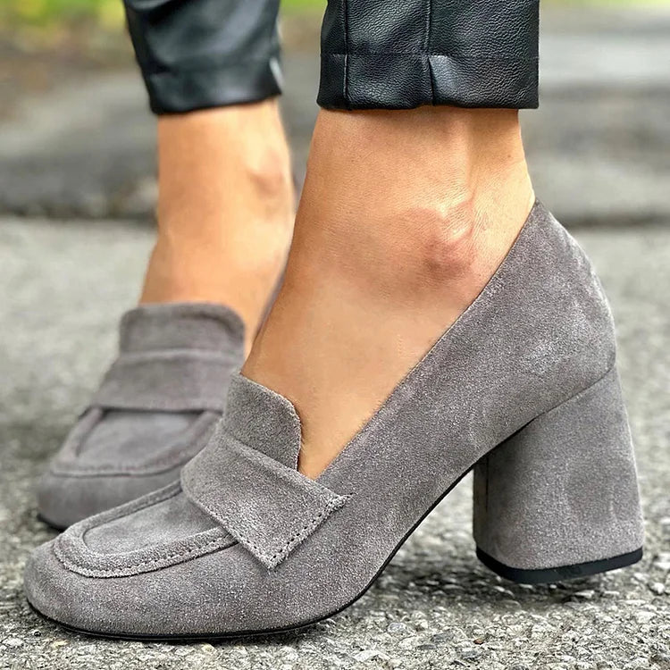 BLOK HÆL LOAFERS