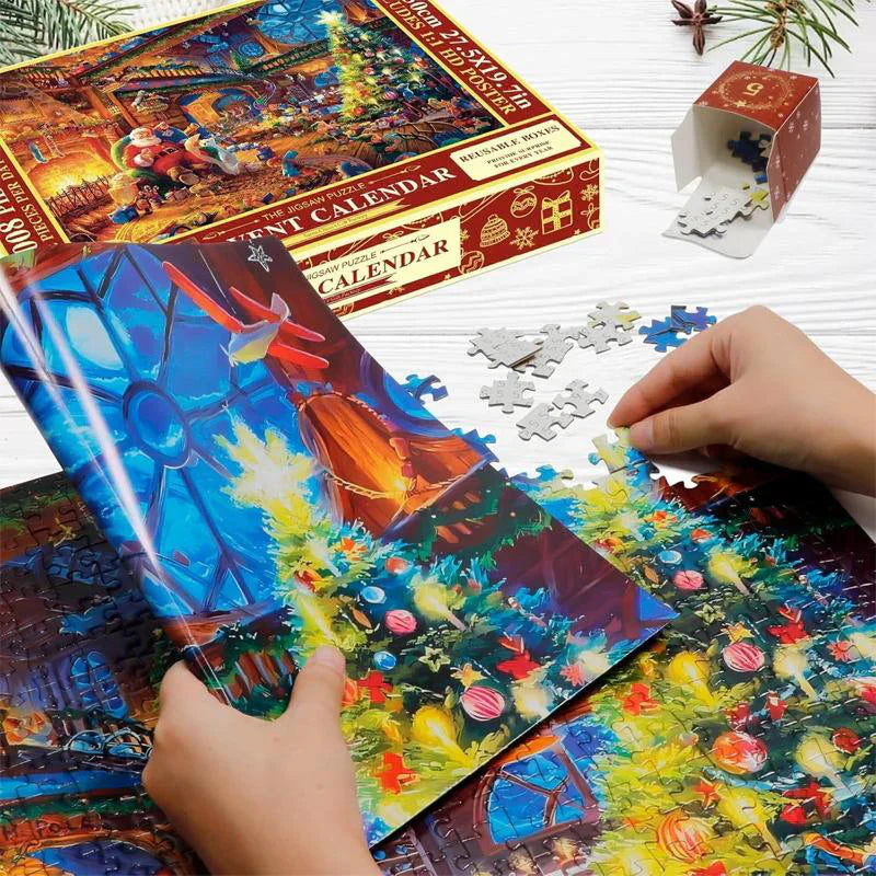 PuzzleFest | Jule Countdown Puzzle Overraskelsesæske – 24 dage fyldt med magi & kreativitet