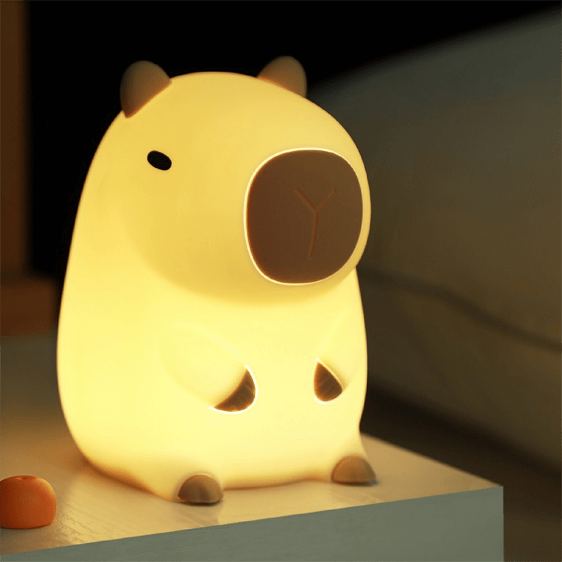 SquishBara | Capybara Squishy Nattelys Ideelt Gave til Alle Aldersgrupper