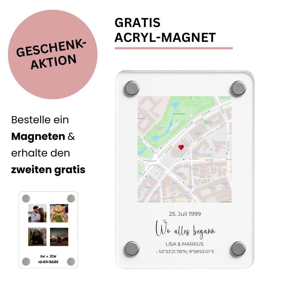 AcryGift | Personliggjort Akryl Magnet Gave til Særlige Anledninger