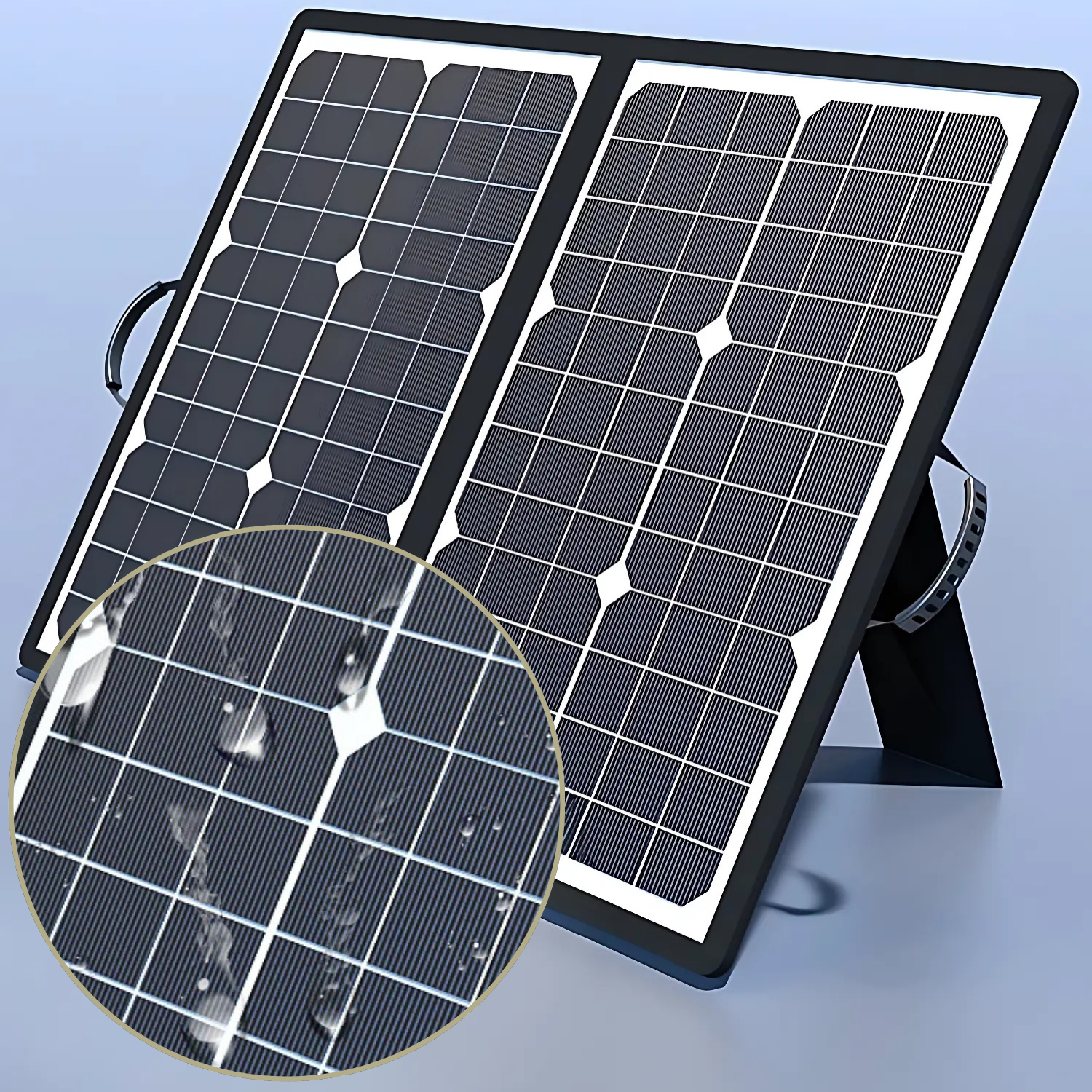SolaraX 1000W Sammenklappeligt Solpanel-Kit | Fuld pakke med MPPT & USB/Type-C | Til Camping, Bil, Båd & Campingvogn