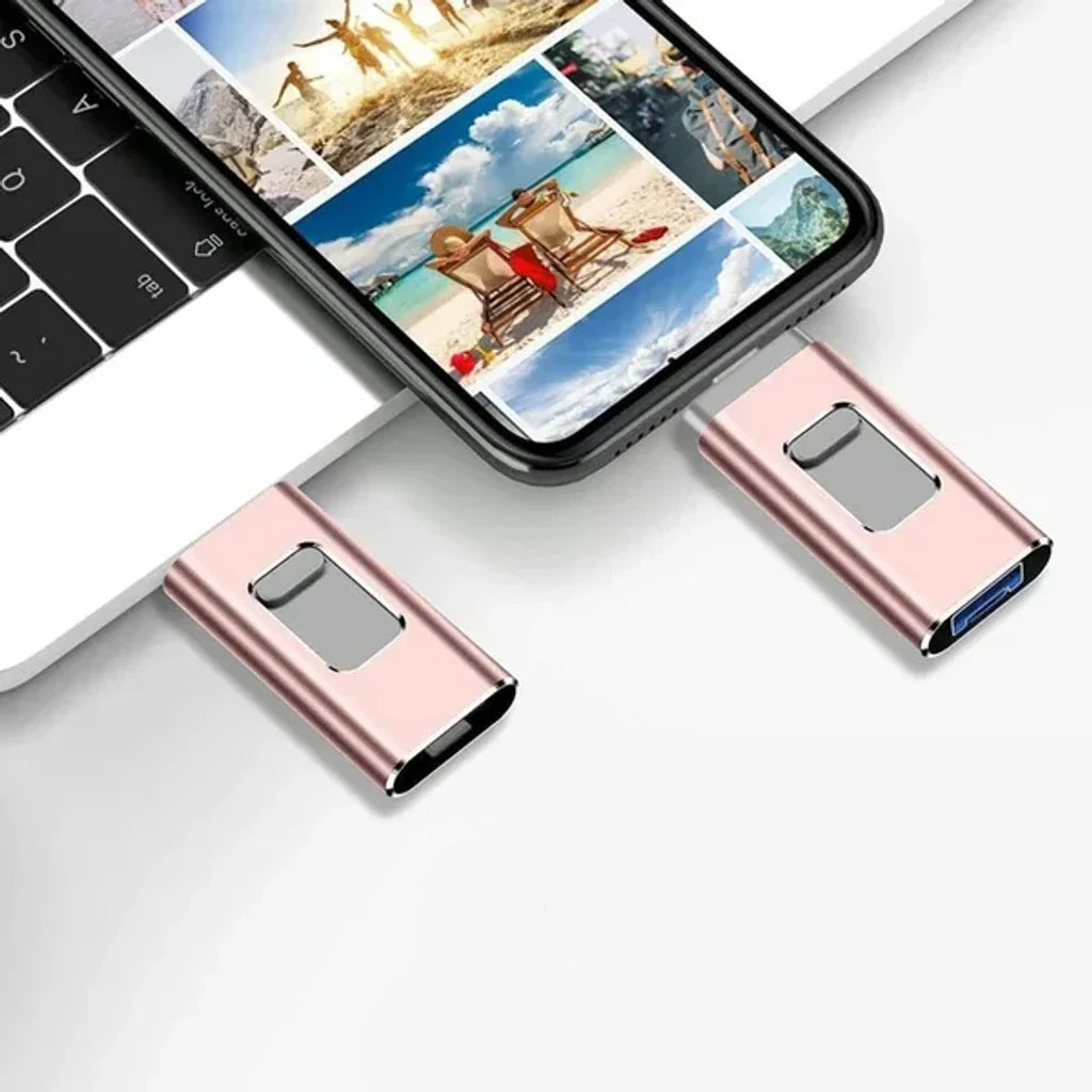 MultiPort Stick | 4-i-1 OTG-flashdrev-zarada.dk
