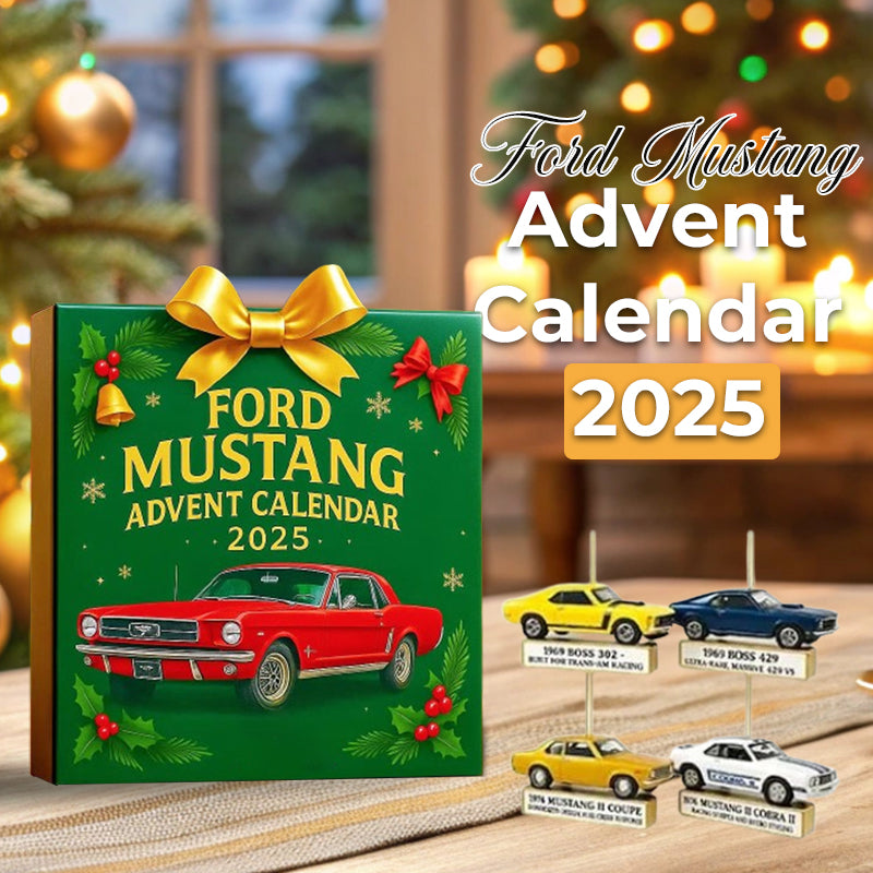 MustangMerry | Ford Mustang Julekalender 2025 Festlig Ferietælling