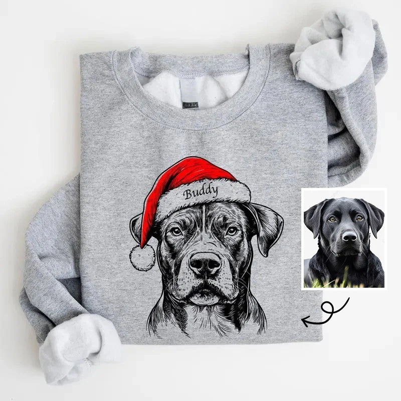 SantaPaws | En personliggjort julesweater med dit kæledyr på