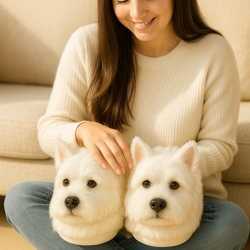 Pawtastic | Super Realistiske Hund Plüsch Hjemmesko til Ultimativ Komfort