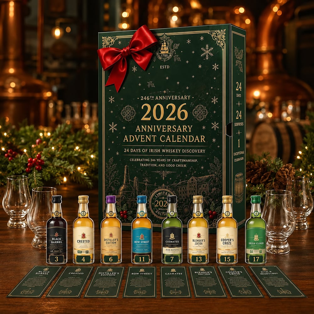 Irländsk whiskyadventskalender 2026 – 24 dagar fyllda med whiskyupptäckter