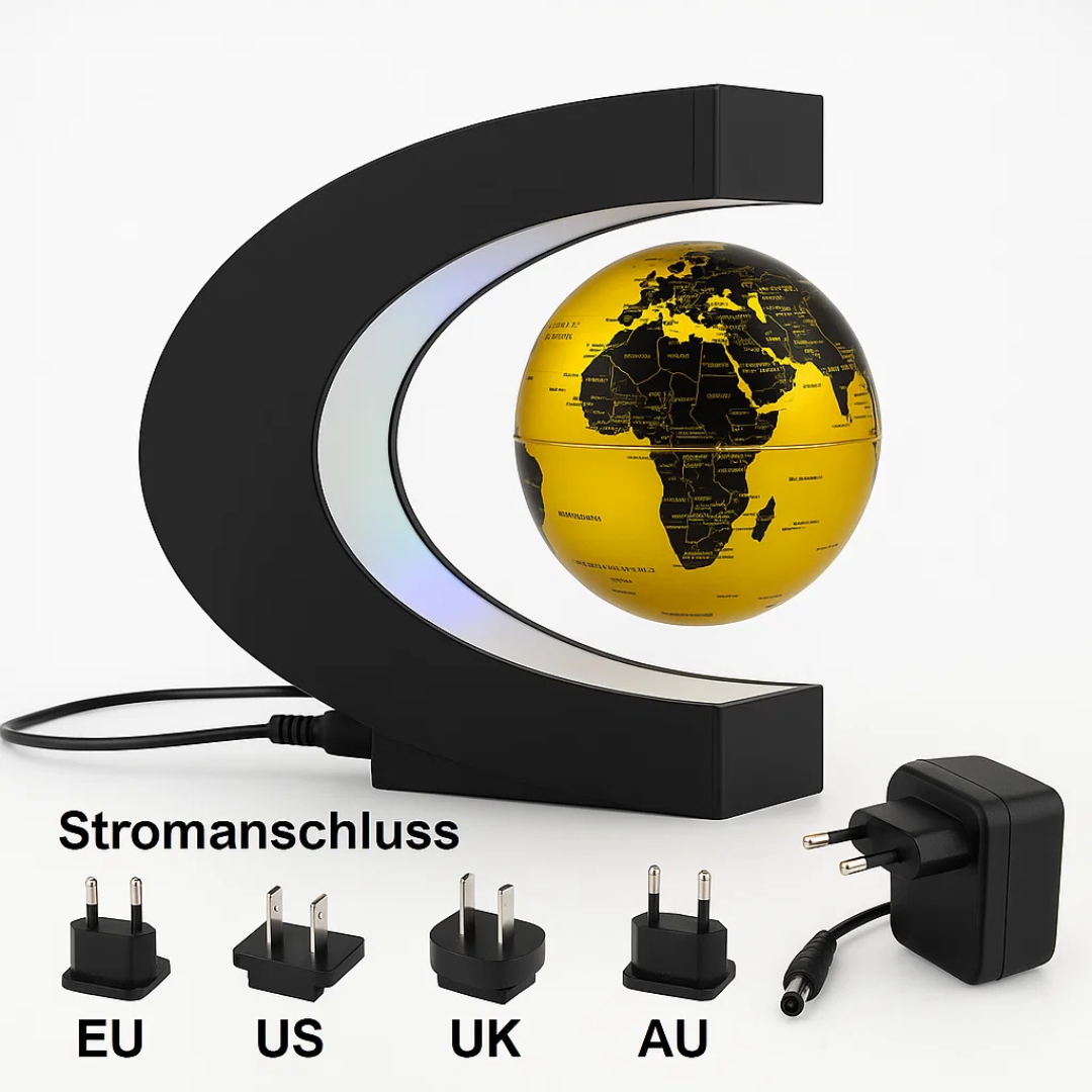 AstroGlobe LED Verdensbold – Svævende Globe Lampe med Magnetisk Ophæng