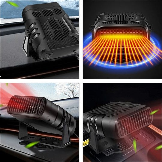 AutoHeat 12V Varme- & Kølevifte – Hurtig Optøning og Komfort til Biler