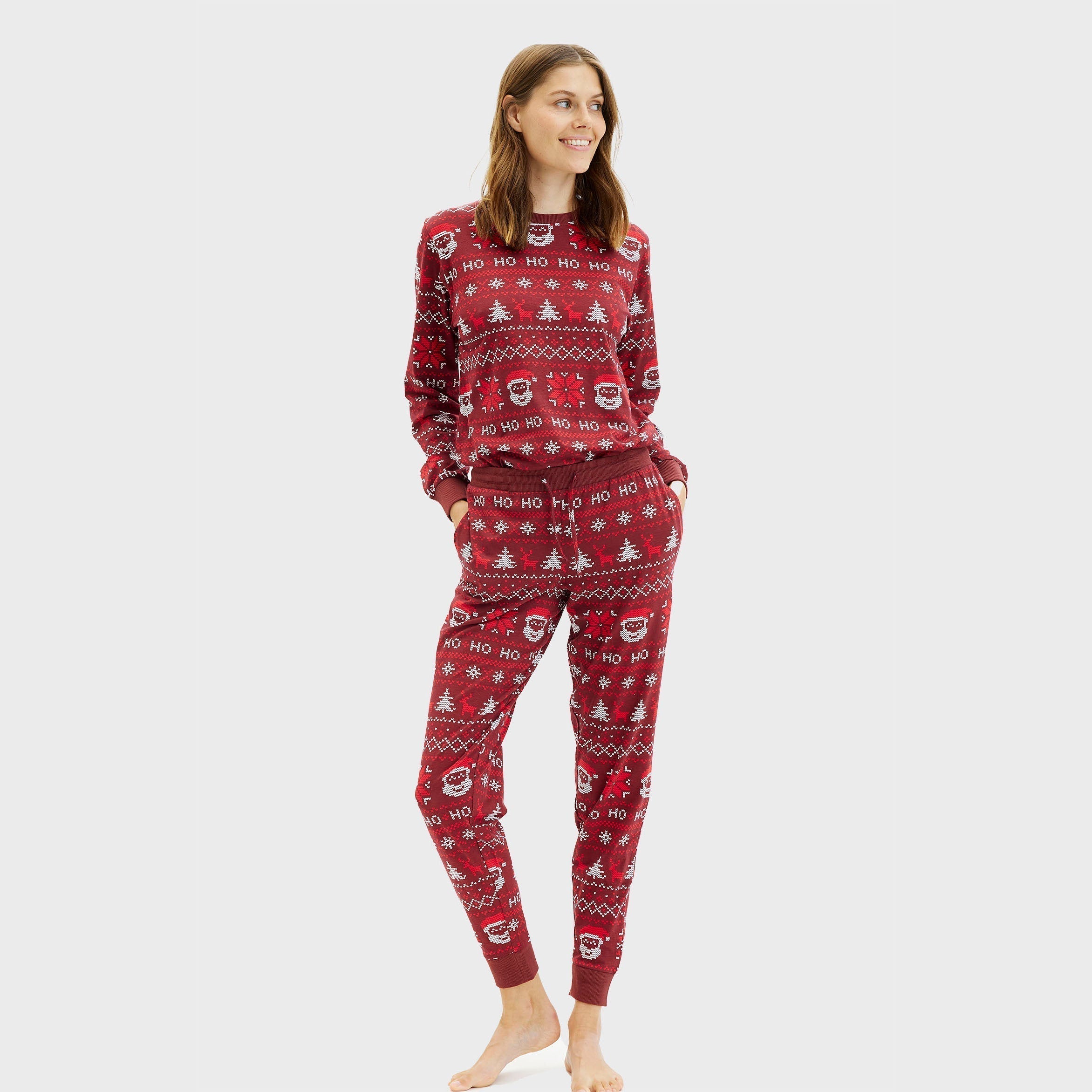 HoHoJams | Passende julepyjamas Ho Ho Ho Festlig nattøj