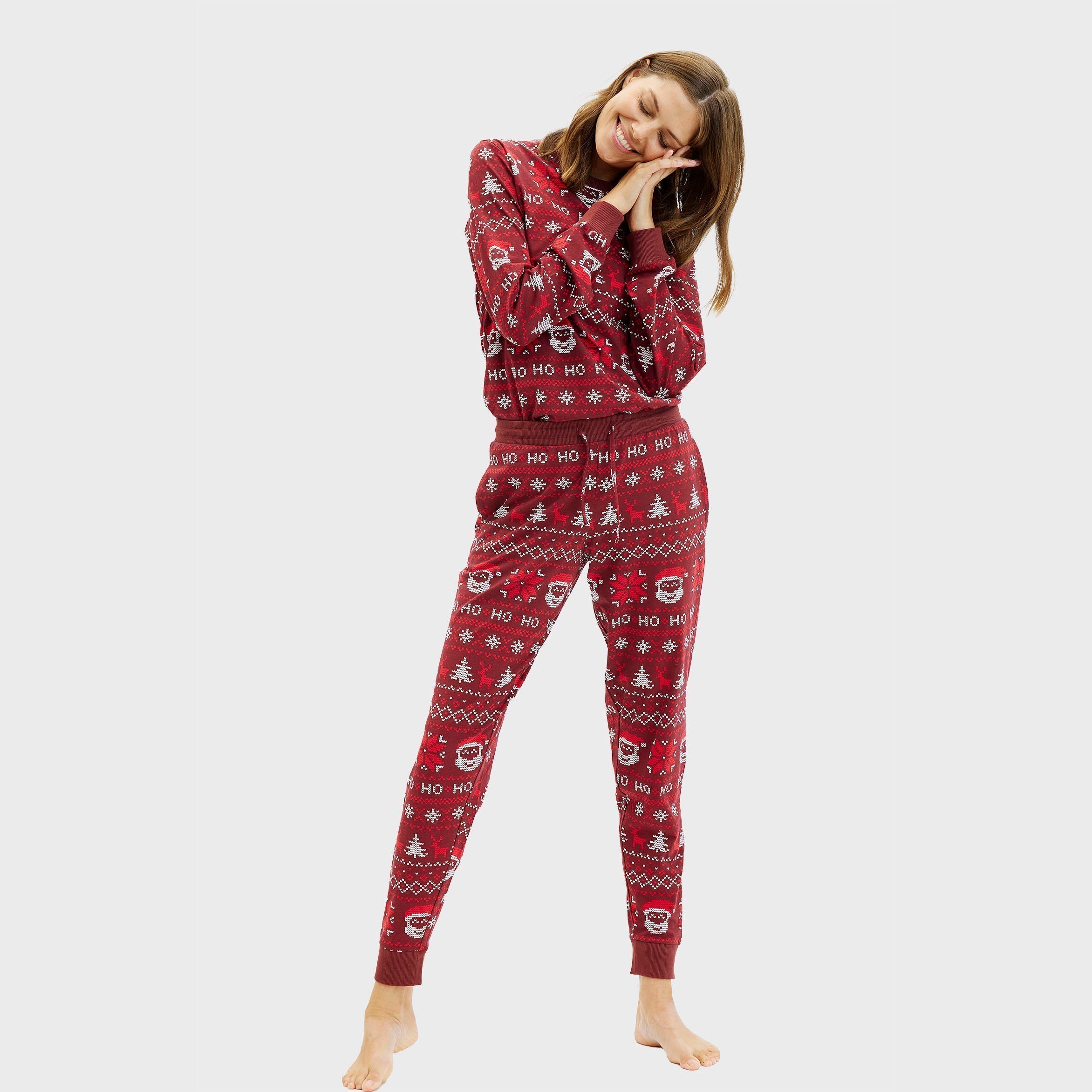 HoHoJams | Passende julepyjamas Ho Ho Ho Festlig nattøj