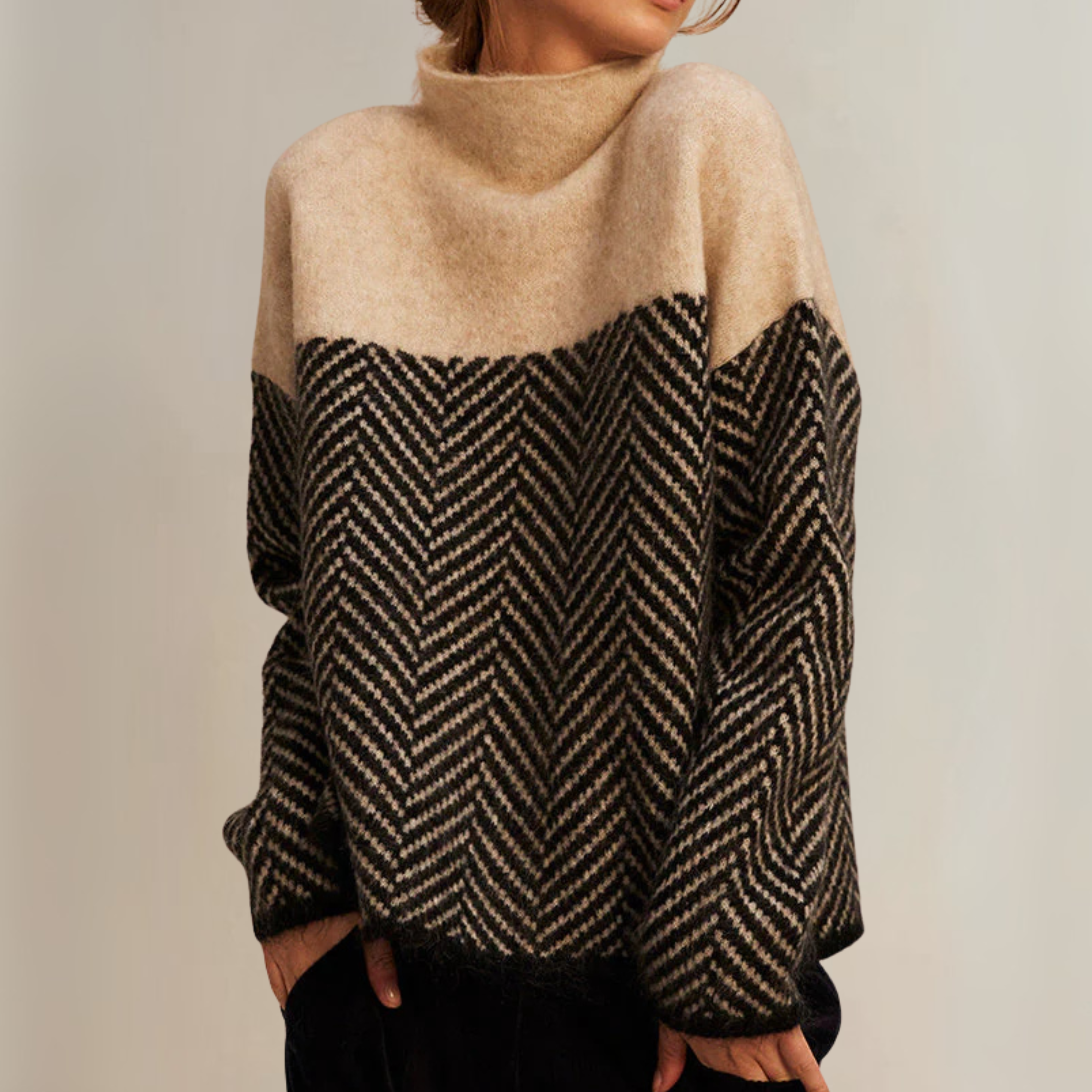 Norah | Bomulds Turtleneck Sweater