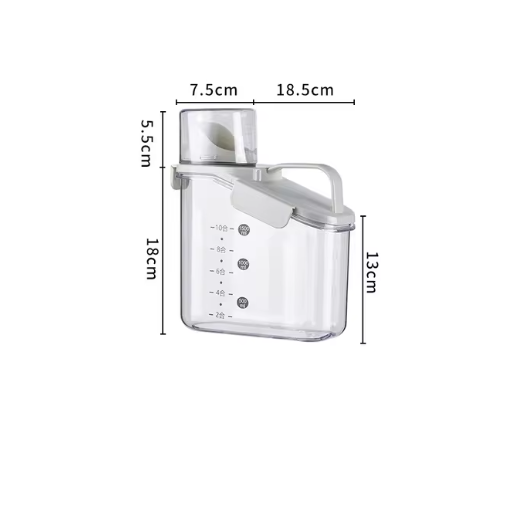 FreshSeal Pro | Gennemsigtig Fødevarevenlig Kornopbevaringsdispenser-zarada.dk