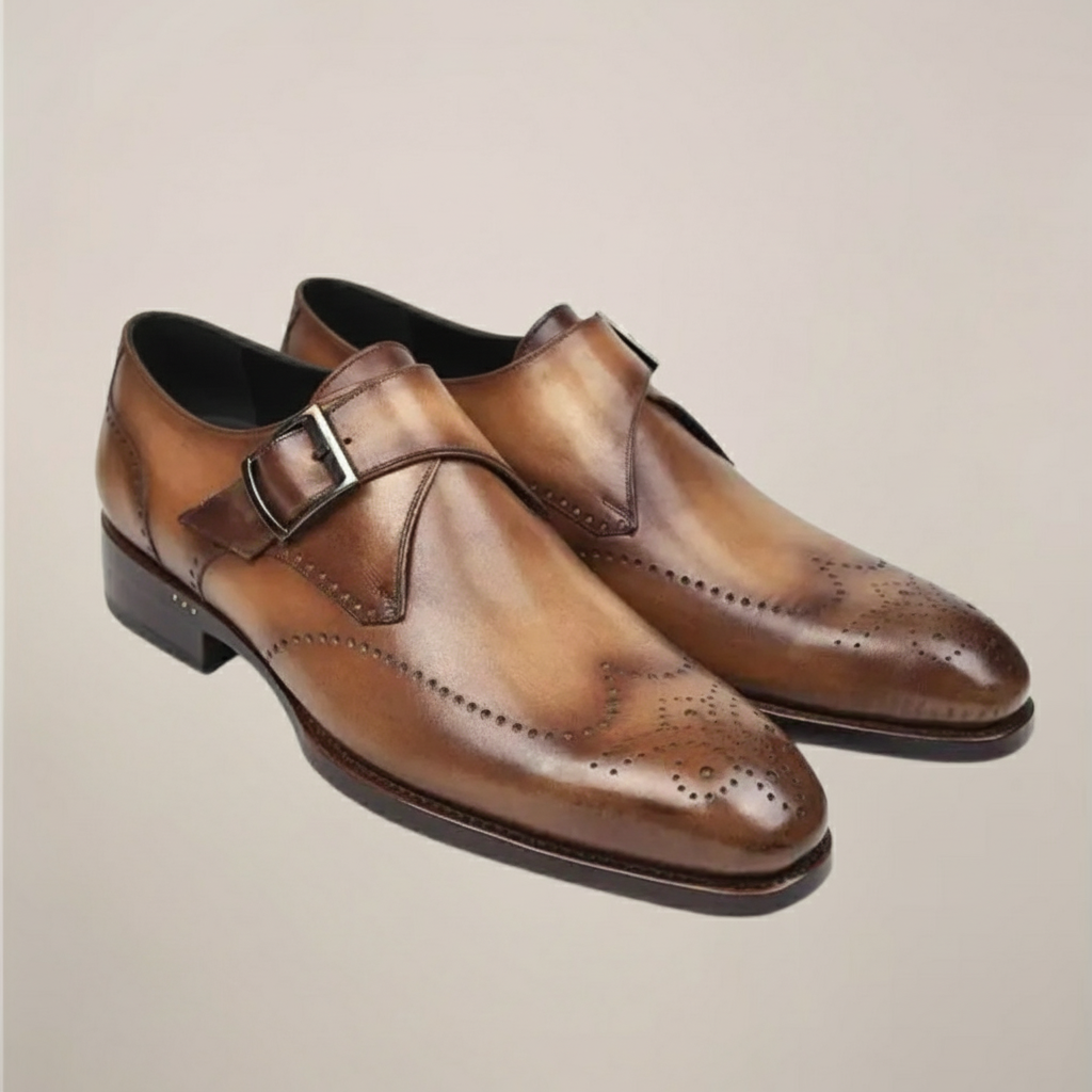 Herre Monk Strap Sko – Klassisk Spænde Design
