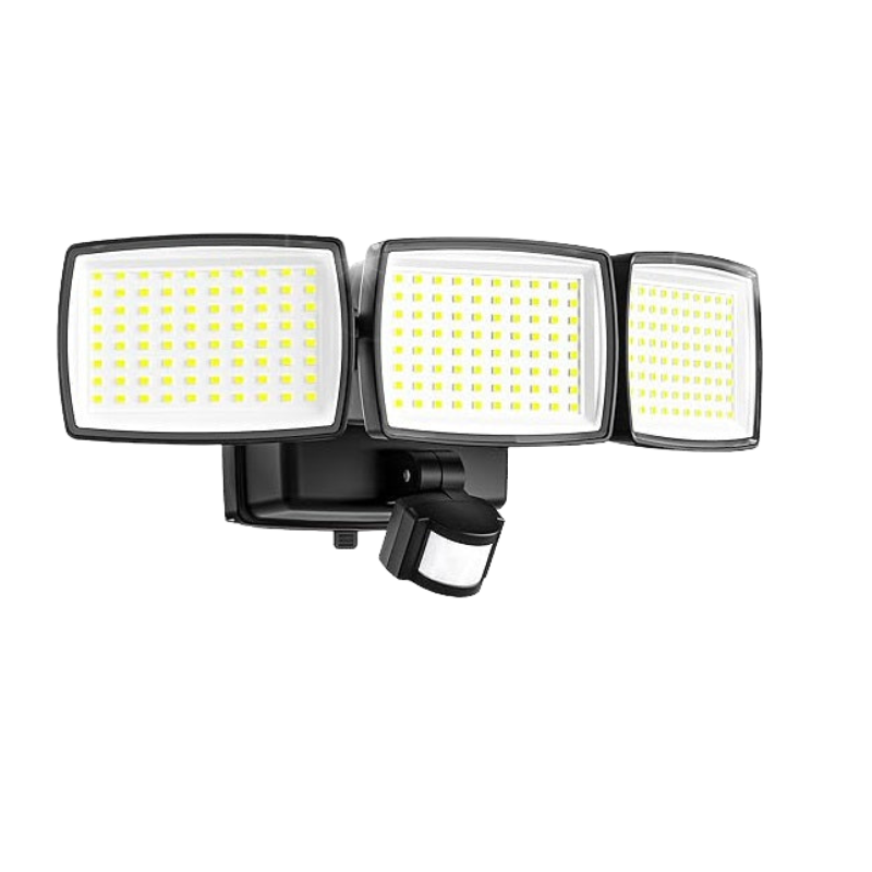 BrightGuard – 240 LED udendørs projektør med PIR-sensor