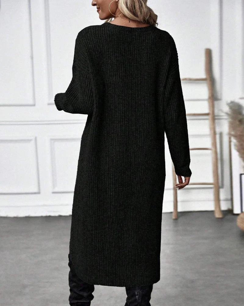 Sylvia Pull Kvinde – Lang Elegant & Komfortabel Sweater til Chic Hverdaglook