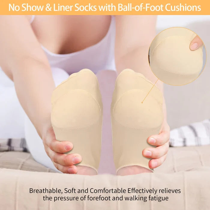 ComfortStep Sokker 3 par | Ultradunne sokker med forfodspuder-zarada.dk