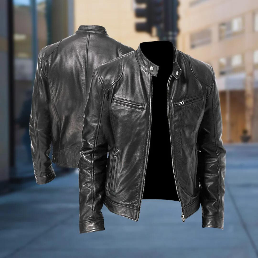 David Homme Læderjakke – Elegant & Holdbar Blouson med Moderne og Komfortabel Stil